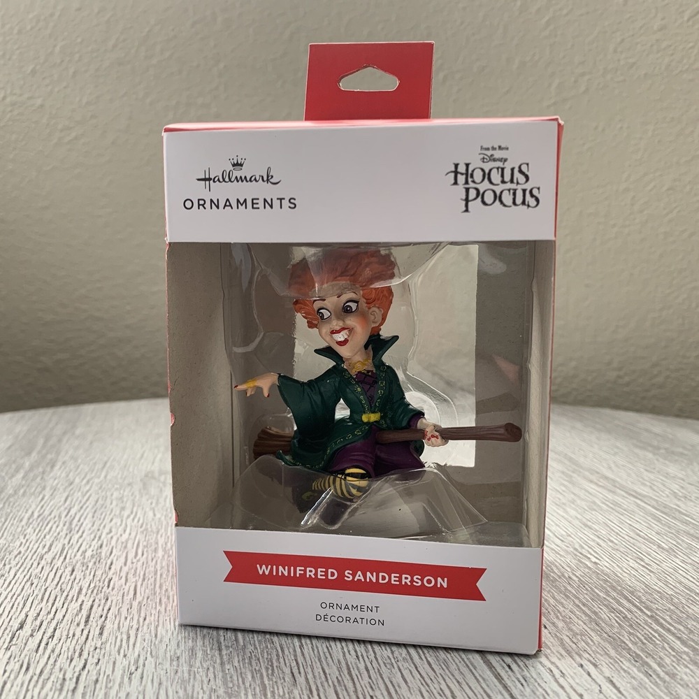Hallmark Disney Hocus Pocus Winifred Sanderson Christmas Tree Ornament Decor NEW